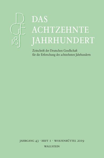 Produktbild: Das achtzehnte Jahrhundert 43/1