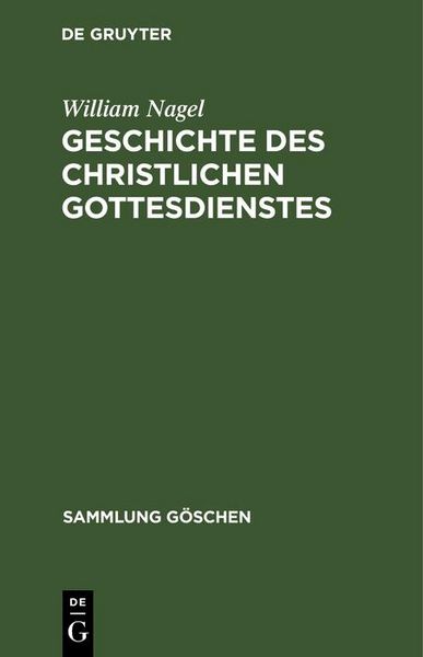 Produktbild: Geschichte des christlichen Gottesdienstes
