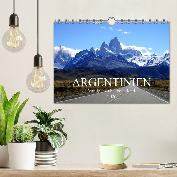Produktbild: Argentinien - Von Iguazu bis Feuerland (Wandkalender 2026 DIN A4 quer), CALVENDO Monatskalender