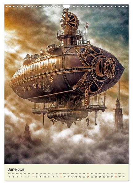 Produktbild: Retro Rides with Steam and Steel (Wall Calendar 2026 DIN A3 portrait), CALVENDO 12 Month Wall Calendar