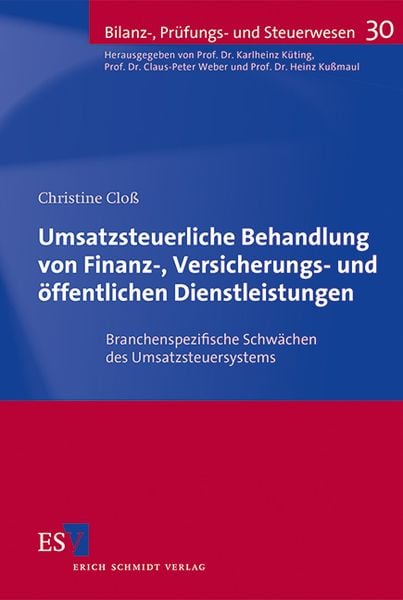 Produktbild: Umsatzsteuerliche Behandlung von Finanz-, Versicherungs- und &ouml;ffentlichen Dienstleistungen