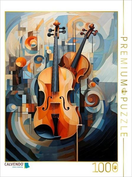 Produktbild: CALVENDO Puzzle Die Geige | 1000 Teile Lege-Gr&ouml;&szlig;e 64x48cm Foto-Puzzle f&uuml;r gl&uuml;ckliche Stunden