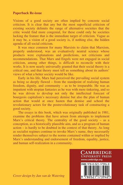Produktbild: Marxism and the Good Society