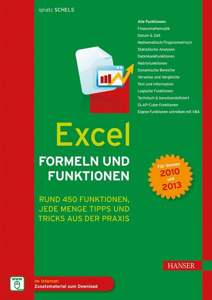 Produktbild: Excel Formeln und Funktionen