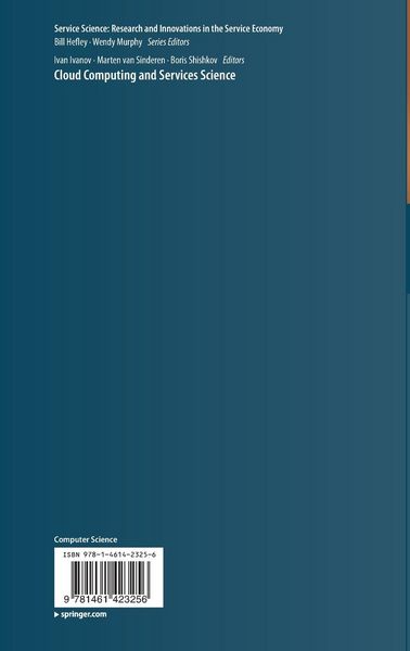 Produktbild: Cloud Computing and Services Science