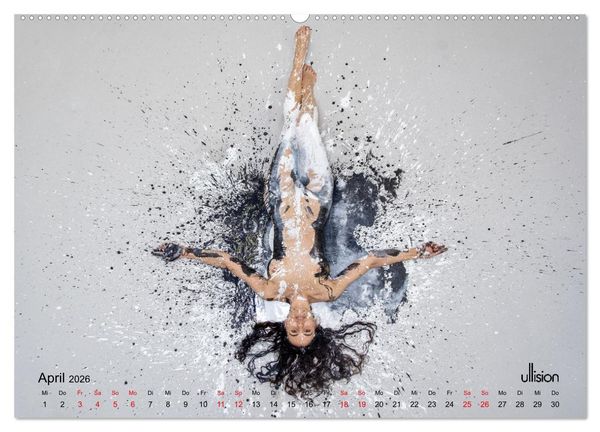 Produktbild: Akt in Farbe &ndash; schwarzwei&szlig; (hochwertiger Premium Wandkalender 2026 DIN A2 quer), Kunstdruck in Hochglanz