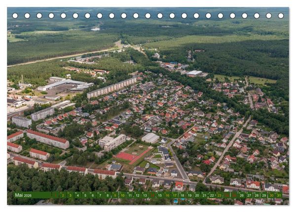Produktbild: Eberswalde in Luftbildern (Tischkalender 2026 DIN A5 quer), CALVENDO Monatskalender