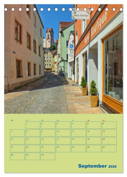 Produktbild: F&uuml;ssen - Ein Allg&auml;uer Terminplaner (Tischkalender 2026 DIN A5 hoch), CALVENDO Monatskalender