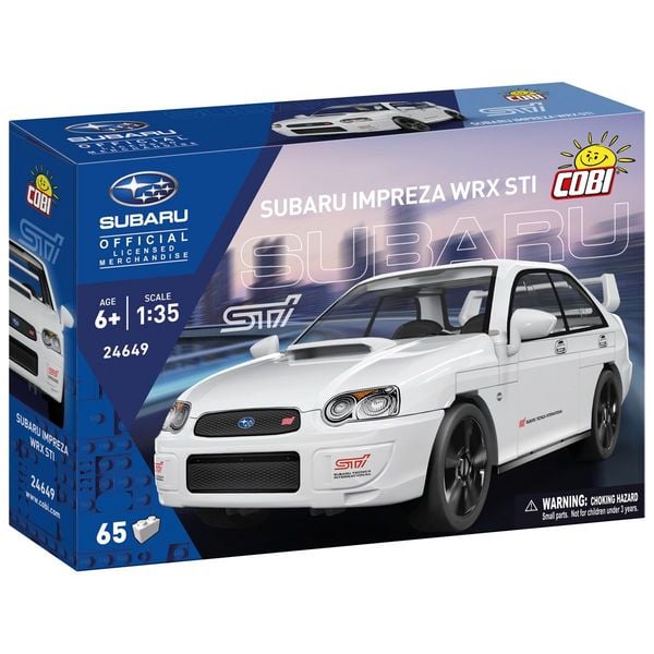 COBI 24649 - Subaru Impreza WRX STI (Weiß), Bausatz 1:35, 65 Klemmbausteine