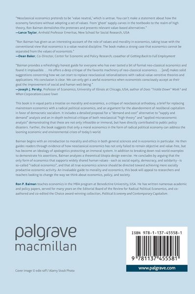 Produktbild: The Morality of Radical Economics
