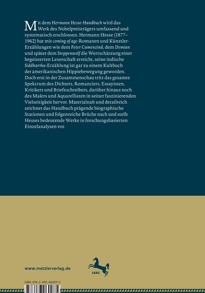 Produktbild: Hermann Hesse-Handbuch