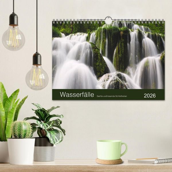 Produktbild: WASSERF&Auml;LLE - Sanfte und tosende Sch&ouml;nheiten (Wandkalender 2026 DIN A4 quer), CALVENDO Monatskalender