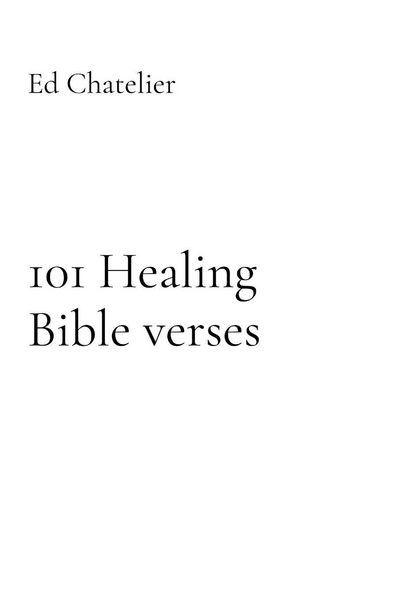 Produktbild: 101 Healing Bible verses