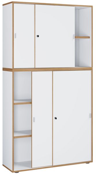 Produktbild: B&uuml;roschrank Aktenschrank Schiebet&uuml;ren Salia 5fach