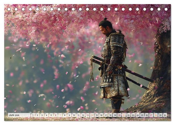 Produktbild: Die Seele des Schwertes &ndash; Samurai im Bild (Tischkalender 2026 DIN A5 quer), CALVENDO Monatskalender
