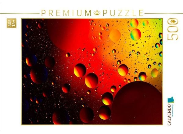 CALVENDO Puzzle Farbrausch mit Öl und Wasser 11 | 500 Teile Lege-Größe 48 × 36 cm Foto-Puzzle für Erwachsene