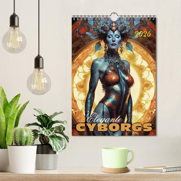 Produktbild: Elegante Cyborgs (Wandkalender 2026 DIN A4 hoch), CALVENDO Monatskalender