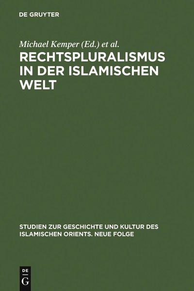 Produktbild: Rechtspluralismus in der Islamischen Welt