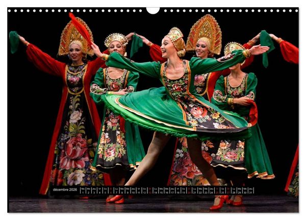 Produktbild: Danses de l'&acirc;me russe (Calendrier mural 2026 DIN A3 vertical), CALVENDO calendrier mensuel