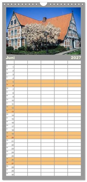 Produktbild: Familienplaner 2027 - Das Alte Land- im Rhythmus der Jahreszeiten mit 5 Spalten (Wandkalender, 21 x 45 cm) CALVENDO