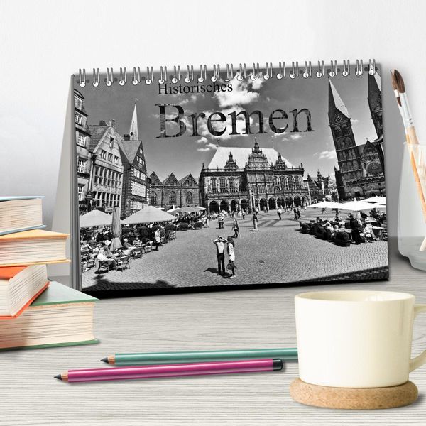 Produktbild: Historisches Bremen (Tischkalender 2026 DIN A5 quer), CALVENDO Monatskalender