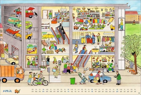Produktbild: R.S. Berner Wimmel-Kalender 2027