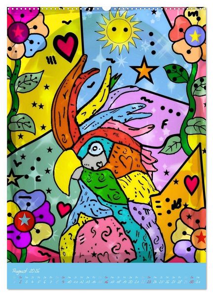 Produktbild: Willkommen in der Welt von Nico&acute;s Pop Art (hochwertiger Premium Wandkalender 2026 DIN A2 hoch), Kunstdruck in Hochglanz