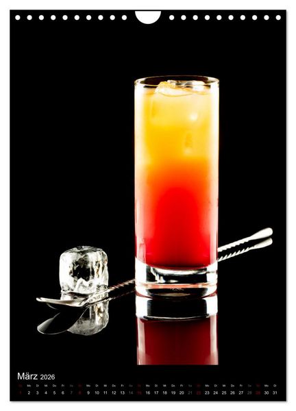 Produktbild: Cocktails und Longdrinks (Wandkalender 2026 DIN A4 hoch), CALVENDO Monatskalender