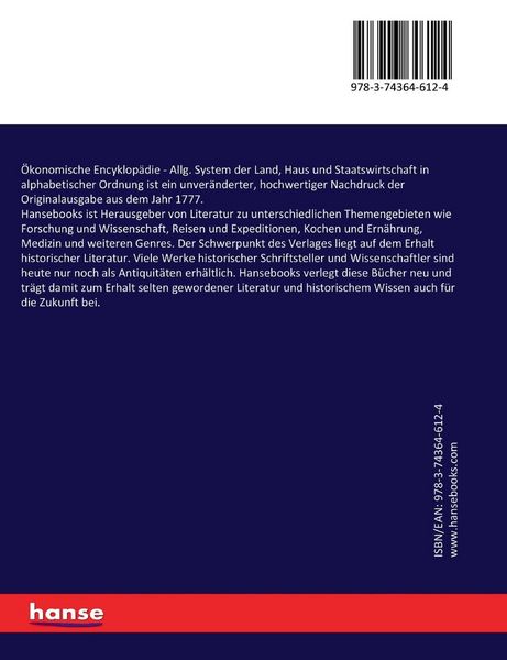 Produktbild: &Ouml;konomische Encyklop&auml;die