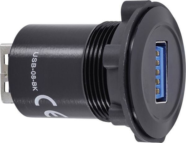 TRU Components USB-08-BK USB-Einbaubuchse 3.0 Inhalt: 1St.