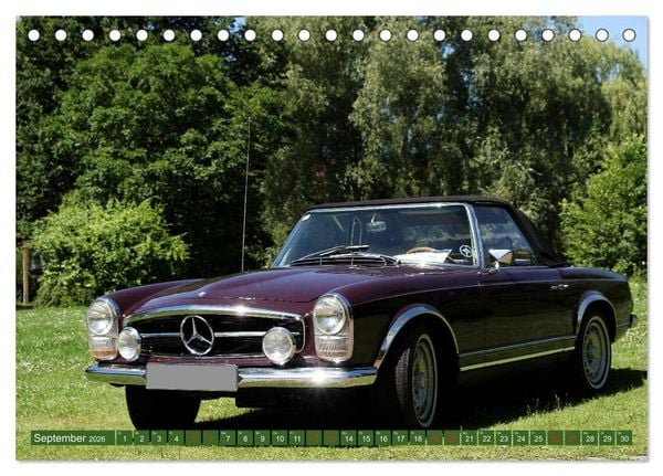 Produktbild: Oldtimer - Fahrzeuge die Geschichte schrieben (Tischkalender 2026 DIN A5 quer), CALVENDO Monatskalender