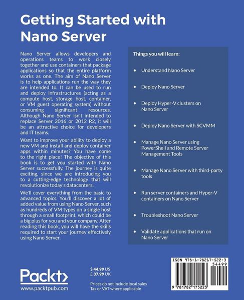 Produktbild: Getting Started with Nano Server