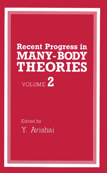 Produktbild: Recent Progress in Many-Body Theories