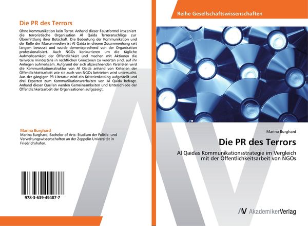 Die PR des Terrors, Taschenbuch von Marina Burghard, AV Akademikerverlag, 9783639494877
