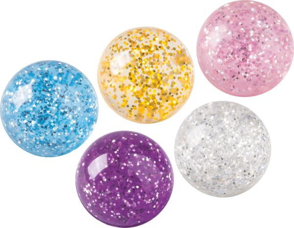 Produktbild: Brunnen Gummiball Flummi Glitter