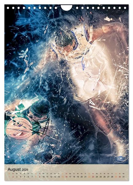Produktbild: Basketball spektakul&auml;r (Wandkalender 2026 DIN A4 hoch), CALVENDO Monatskalender
