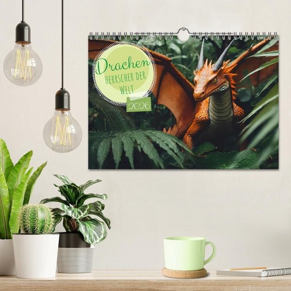Produktbild: Drachen - Herrscher der Welt (Wandkalender 2026 DIN A4 quer), CALVENDO Monatskalender