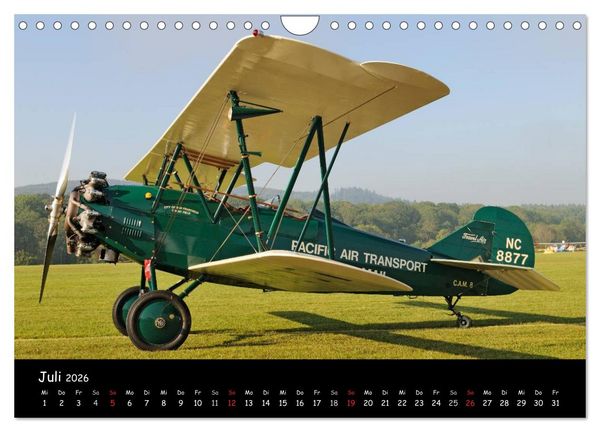 Produktbild: Doppeldecker - Veteranen der L&uuml;fte (Wandkalender 2026 DIN A4 quer), CALVENDO Monatskalender