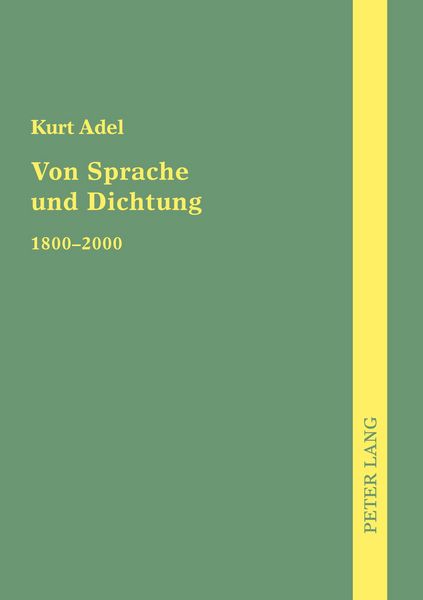Produktbild: Von Sprache und Dichtung