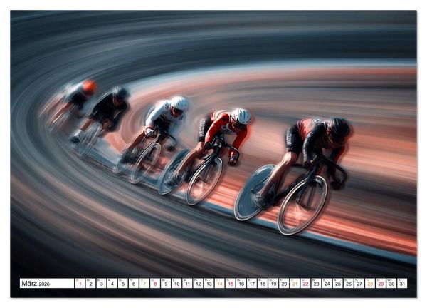 Produktbild: Radsport &ndash; Vom Training zum Triumph (Wandkalender 2026 DIN A4 quer), CALVENDO Monatskalender