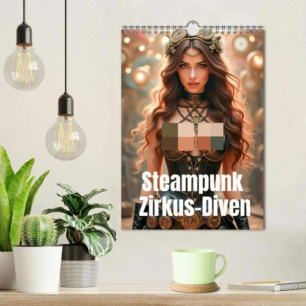 Produktbild: Steampunk Zirkus-Diven (Wandkalender 2026 DIN A4 hoch), CALVENDO Monatskalender