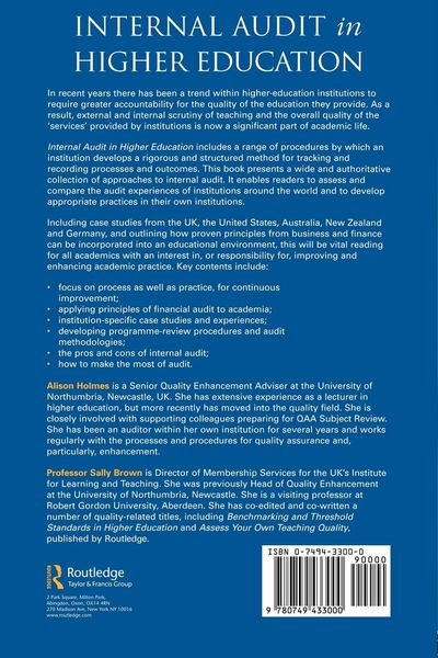 Produktbild: Internal Audit in Higher Education