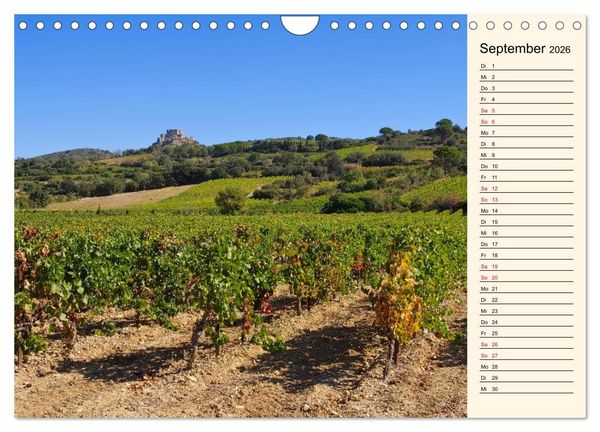 Produktbild: Katharerburgen - Entdeckungen im Pays Cathare (Wandkalender 2026 DIN A4 quer), CALVENDO Monatskalender