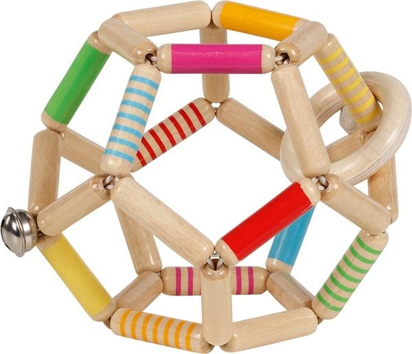 Produktbild: Goki 65195 - Greifling Elastik Ball, gestreift