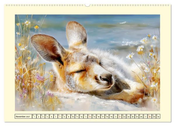 Produktbild: K&auml;ngurus. Spa&szlig; zwischen Sand, Wind und Wellen (Wandkalender 2027 DIN A2 quer), CALVENDO Monatskalender