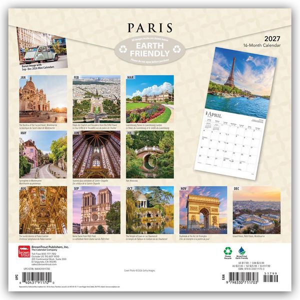 Produktbild: Paris 2027 &ndash; 16-Monatskalender