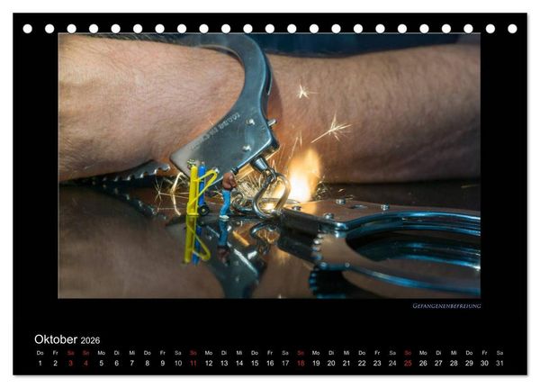 Produktbild: Polizeieins&auml;tze, in der gro&szlig;en Welt (Tischkalender 2026 DIN A5 quer), CALVENDO Monatskalender