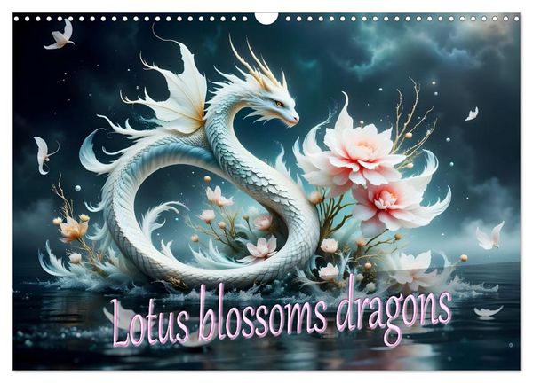 Produktbild: Lotus blossom dragons (Wall Calendar 2027 DIN A3 landscape), CALVENDO 12 Month Wall Calendar