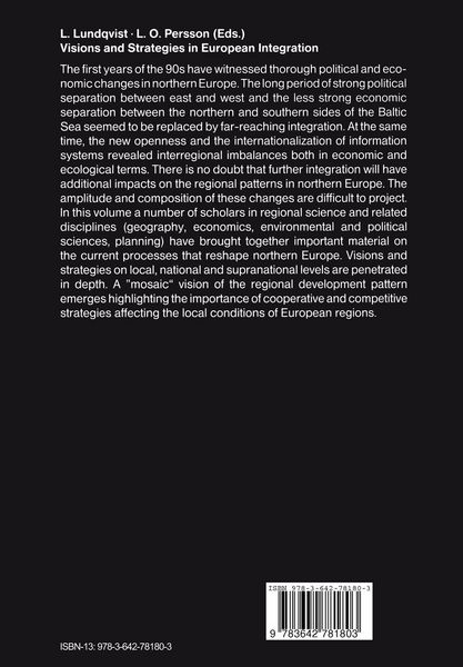 Produktbild: Visions and Strategies in European Integration