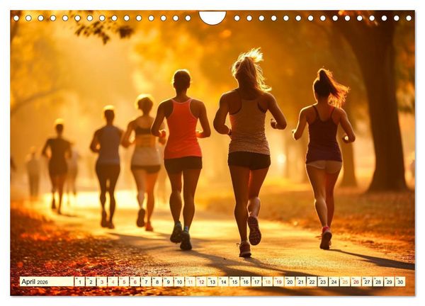 Produktbild: Joggen, gesund laufen (Wandkalender 2026 DIN A4 quer), CALVENDO Monatskalender